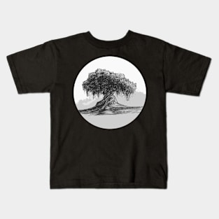 Willow Tree Black Kids T-Shirt